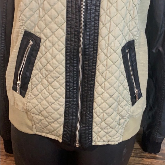 By Bernardo Collection olive green moto jacket. - Picture 6 of 8